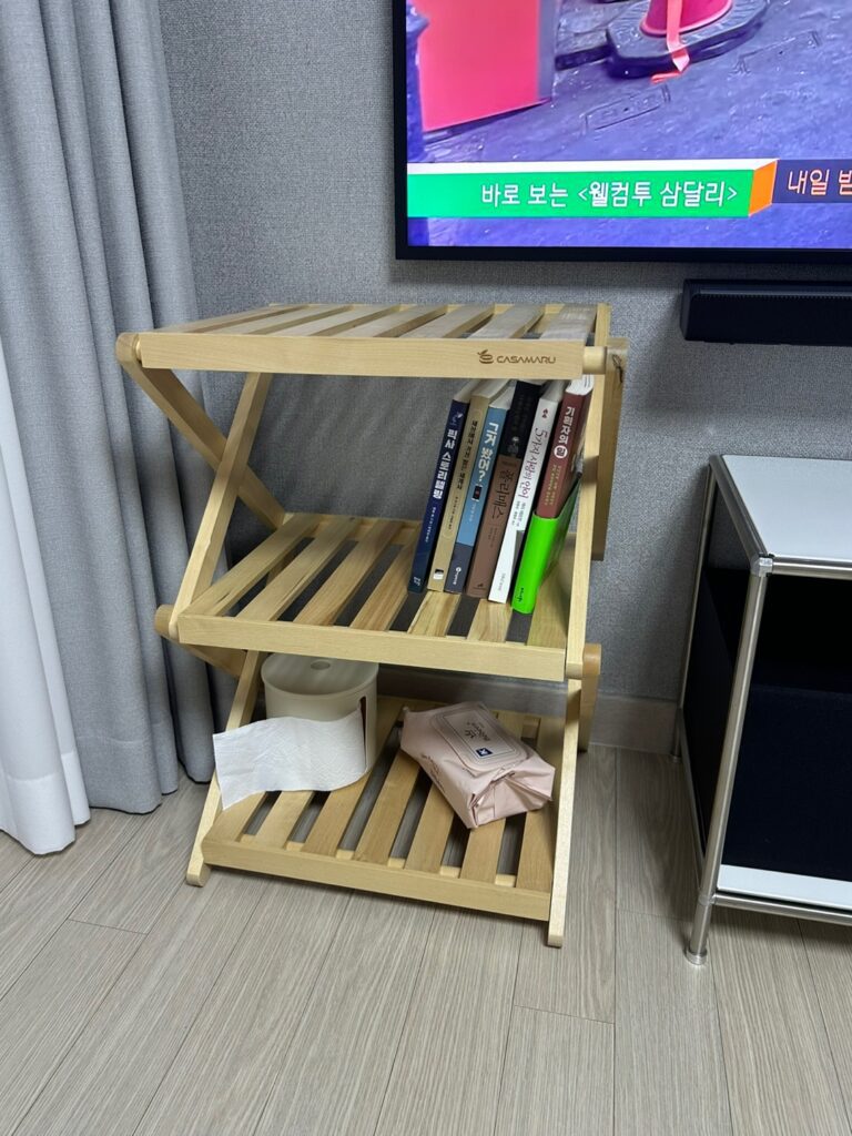 까사마루 자작나무 3단 캠핑 선반 리뷰