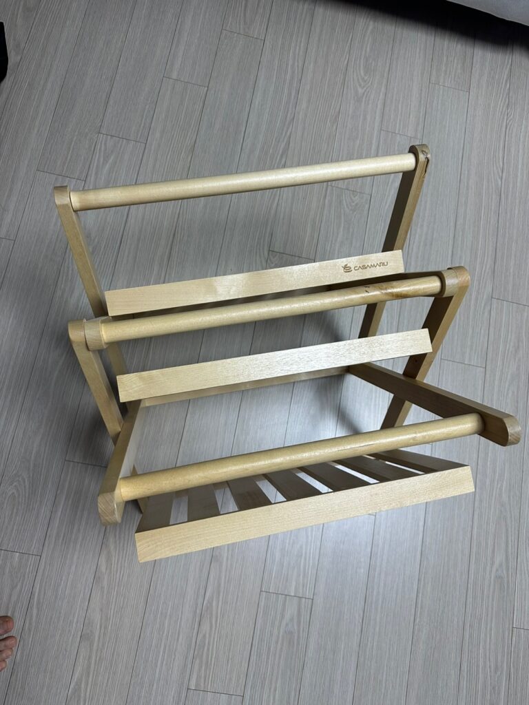 직접 구매한 접이식 까사마루 자작나무 3단 캠핑 선반 리뷰