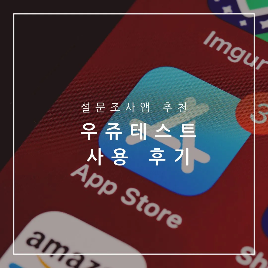 우쥬테스트 사용후기