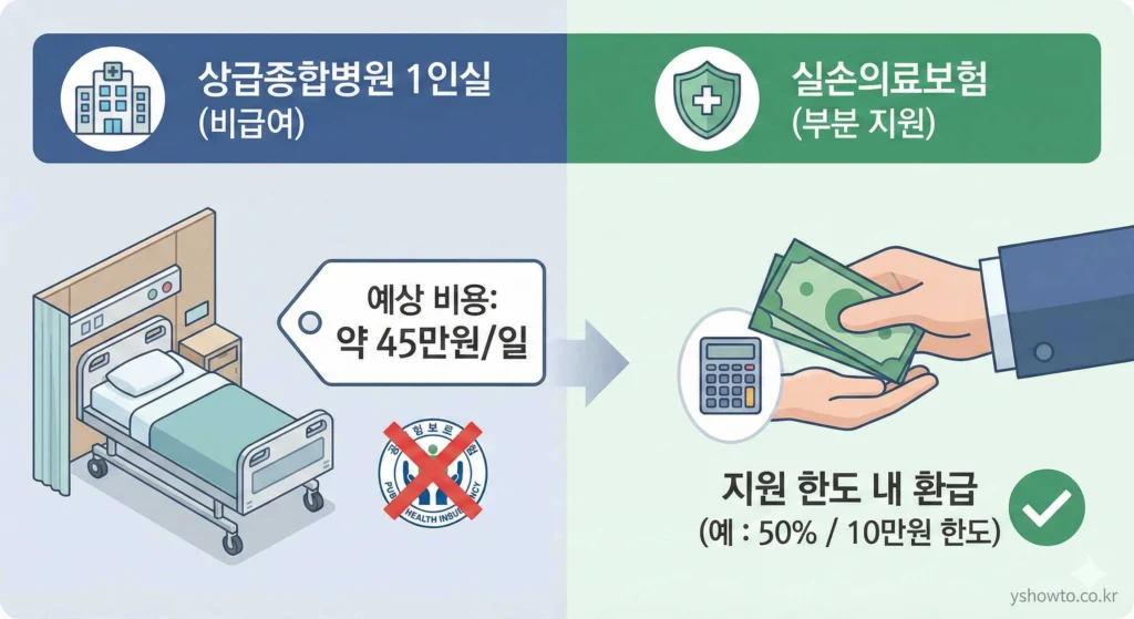 상급종합병원-1인실-입원비-건강보험